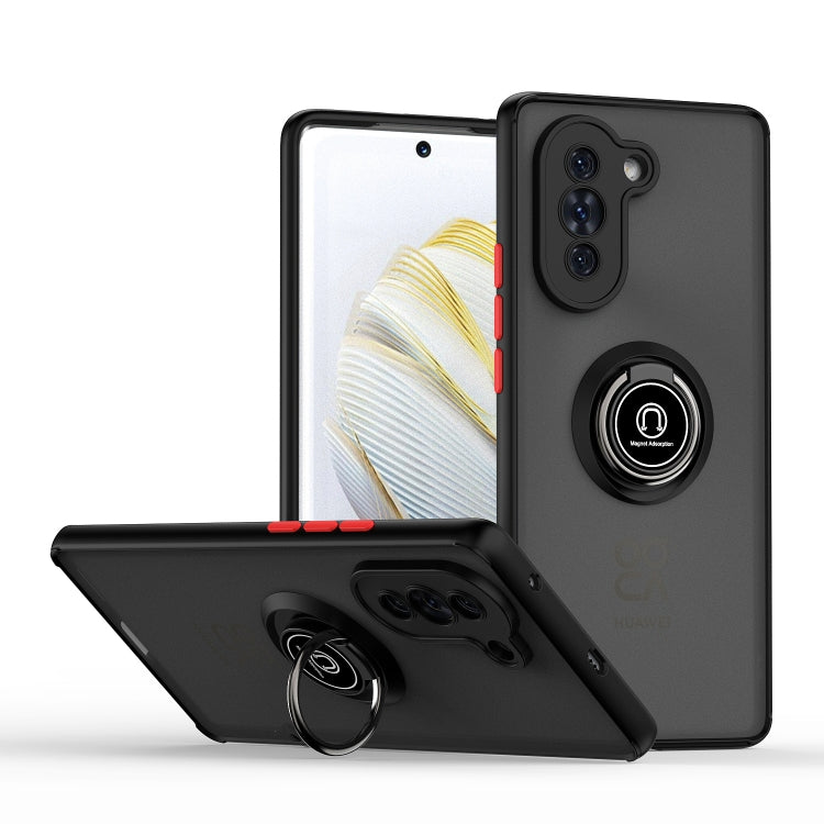 For Huawei nova 10 Q Shadow 1 Series TPU + PC Phone Case with Ring Holder