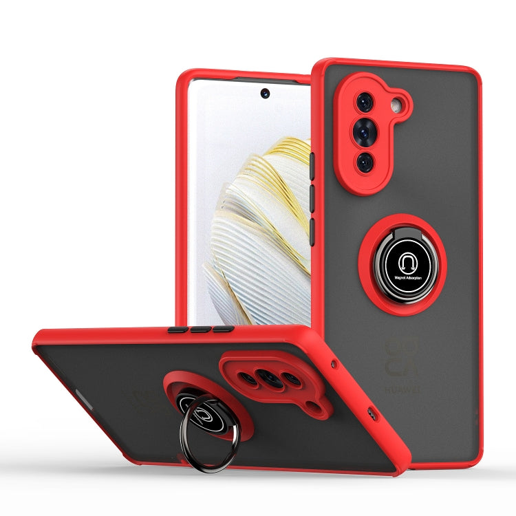 For Huawei nova 10 Q Shadow 1 Series TPU + PC Phone Case with Ring Holder