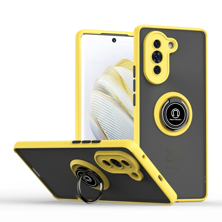 For Huawei nova 10 Q Shadow 1 Series TPU + PC Phone Case with Ring Holder