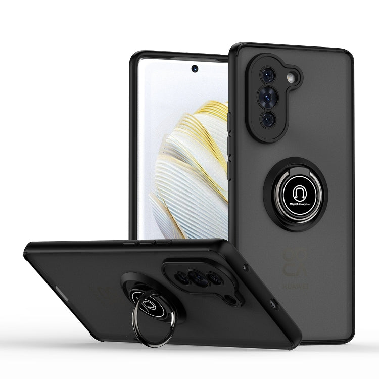 For Huawei nova 10 Q Shadow 1 Series TPU + PC Phone Case with Ring Holder