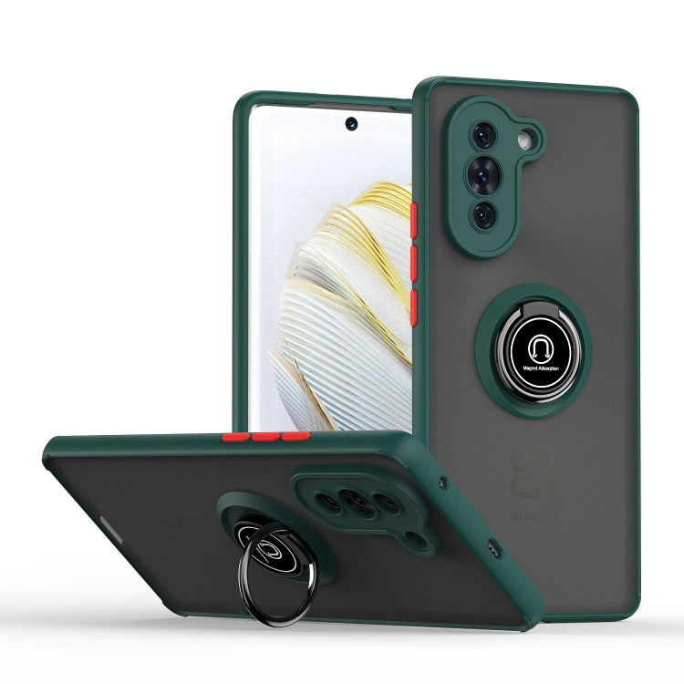 For Huawei nova 10 Q Shadow 1 Series TPU + PC Phone Case with Ring Holder