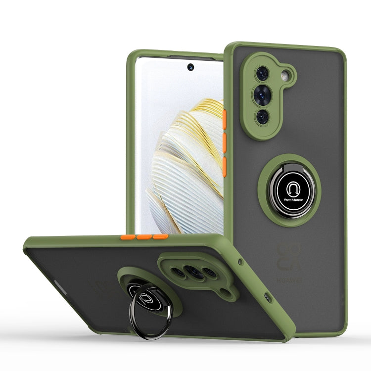 For Huawei nova 10 Q Shadow 1 Series TPU + PC Phone Case with Ring Holder