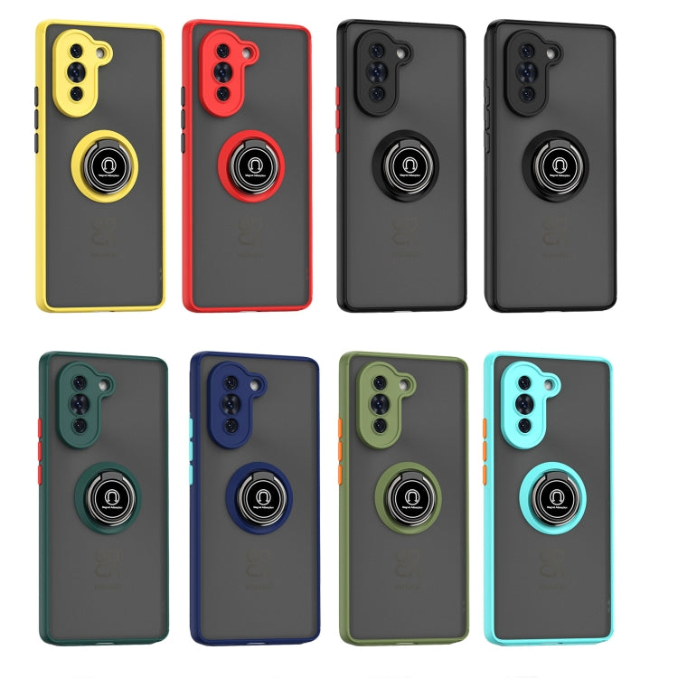 For Huawei nova 10 Q Shadow 1 Series TPU + PC Phone Case with Ring Holder