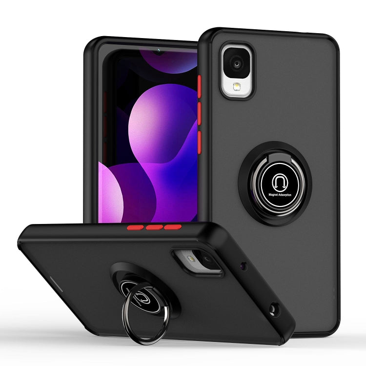 For TCL ION z Q Shadow 1 Series TPU + PC Phone Case with Ring Holder