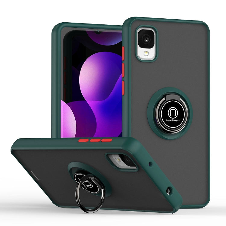 For TCL ION z Q Shadow 1 Series TPU + PC Phone Case with Ring Holder