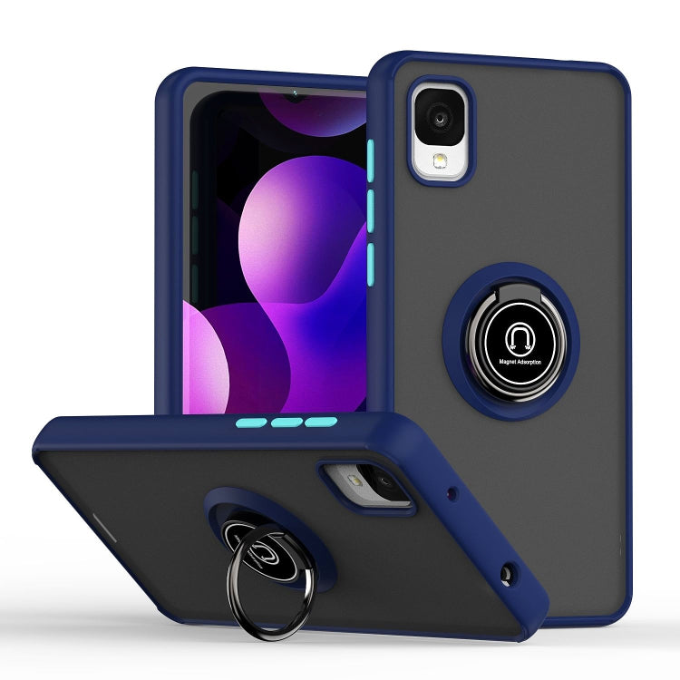 For TCL ION z Q Shadow 1 Series TPU + PC Phone Case with Ring Holder
