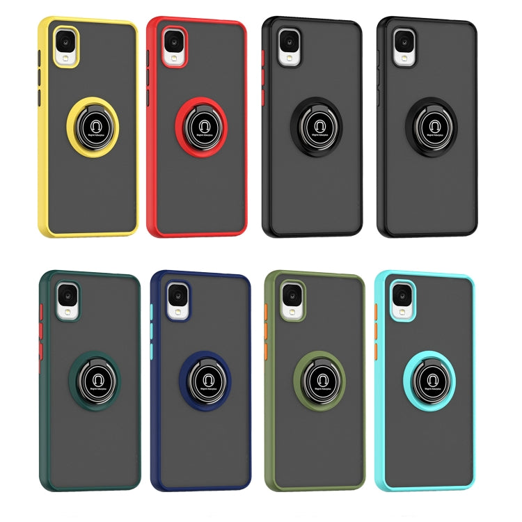 For TCL ION z Q Shadow 1 Series TPU + PC Phone Case with Ring Holder