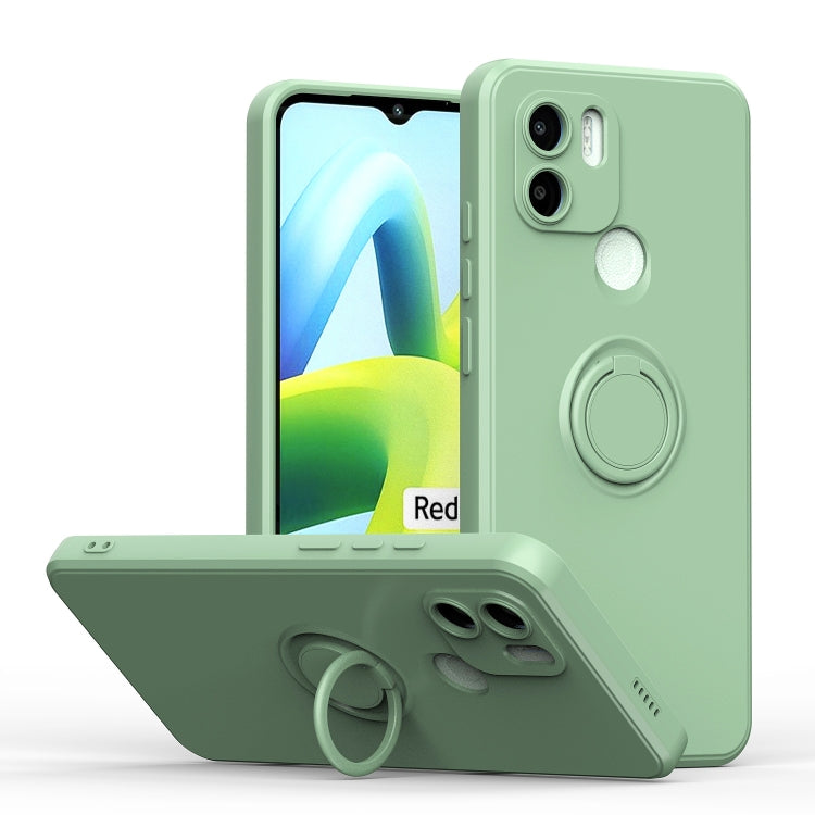For Xiaomi Redmi A1 Ring Kickstand TPU Silicone Phone Case