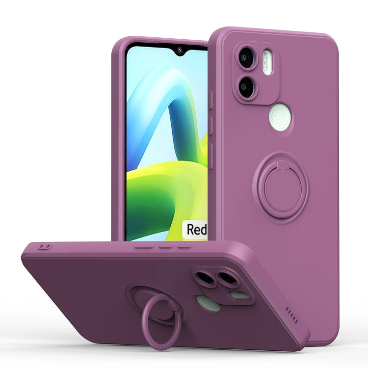 For Xiaomi Redmi A1 Ring Kickstand TPU Silicone Phone Case