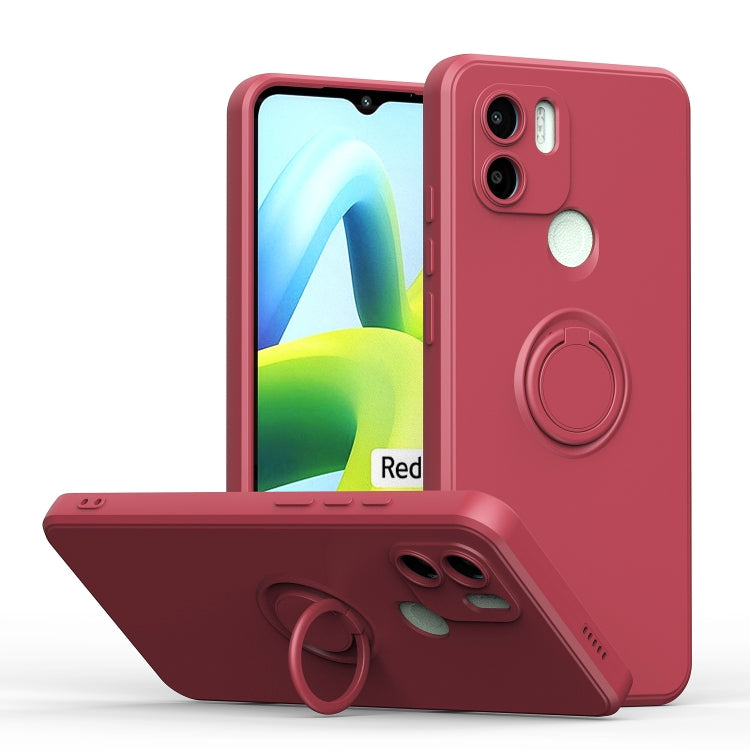 For Xiaomi Redmi A1 Ring Kickstand TPU Silicone Phone Case