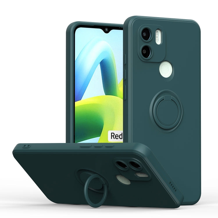 For Xiaomi Redmi A1 Ring Kickstand TPU Silicone Phone Case