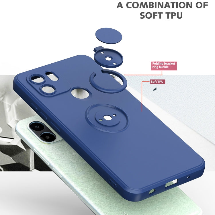 For Xiaomi Redmi A1 Ring Kickstand TPU Silicone Phone Case