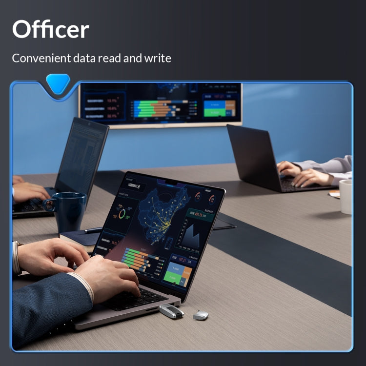 ORICO USB Flash Drive, Read: 100MB/s, Write: 50MB/s, Memory:64GB, Port:USB-A(Silver)