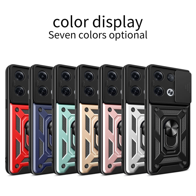 For OPPO Reno8 Pro+ 5G Sliding Camera Cover Design TPU+PC Phone Case