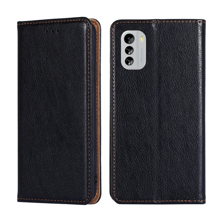 For Nokia G60 5G Gloss Oil Solid Color Magnetic Leather Phone Case