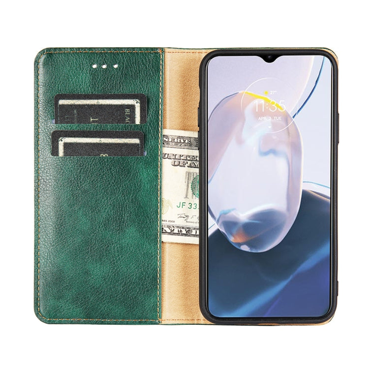 For Nokia G60 5G Gloss Oil Solid Color Magnetic Leather Phone Case