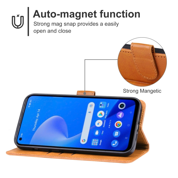 For Realme 10 Pro+ Leather Phone Case