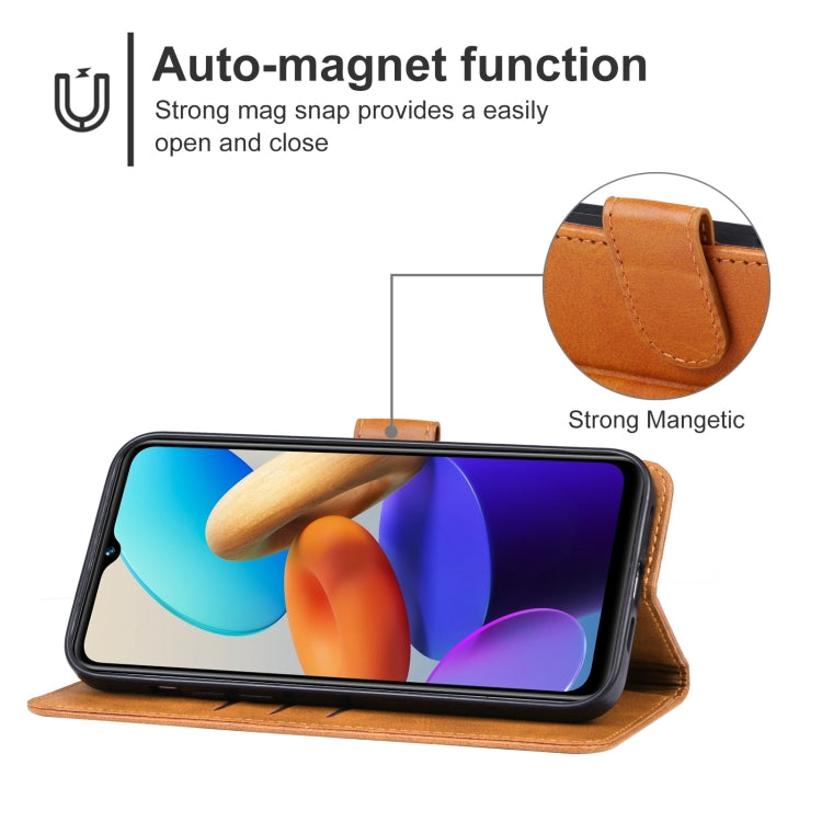 For vivo Y35 4G 2022 Leather Phone Case