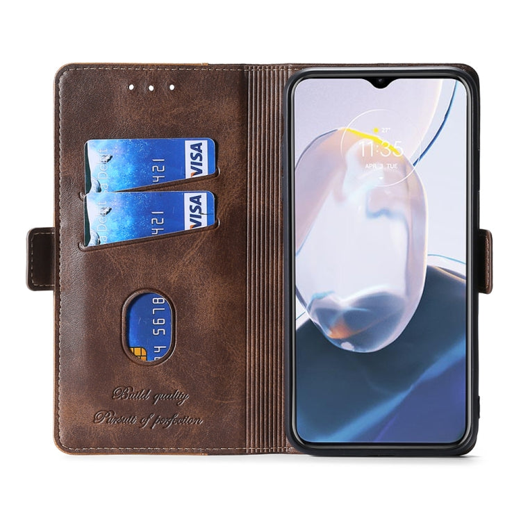 For Nokia G60 5G Contrast Color Side Buckle Leather Phone Case