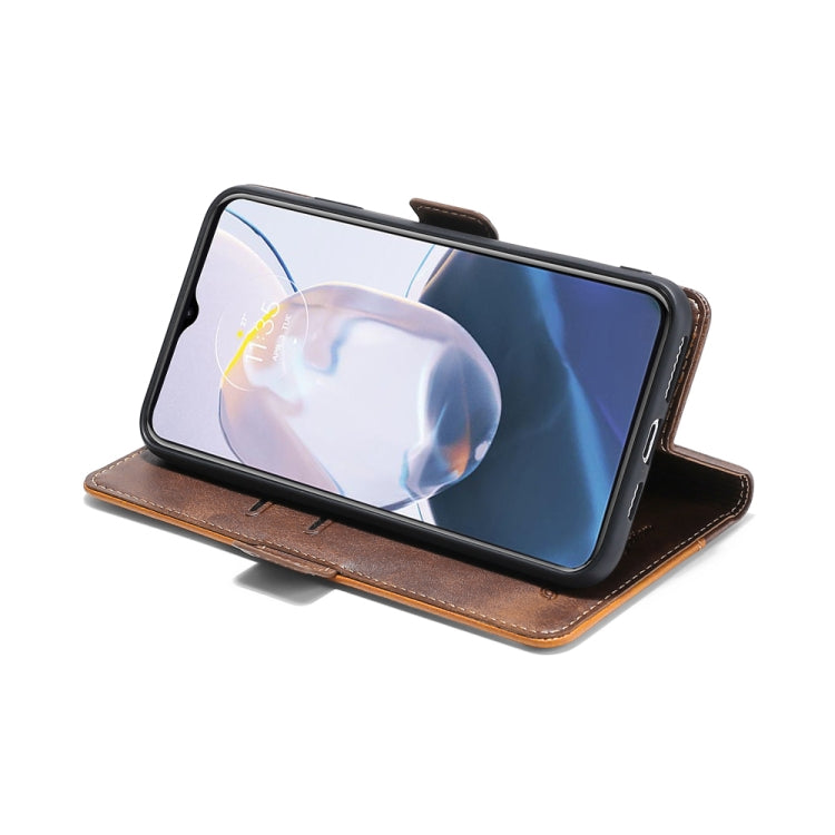 For Nokia G60 5G Contrast Color Side Buckle Leather Phone Case