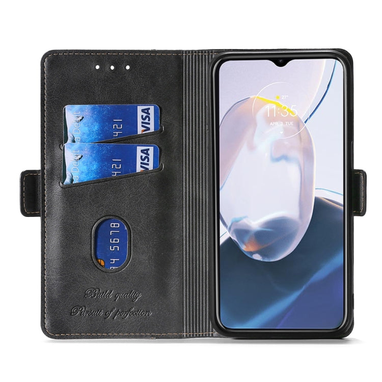 For Nokia G60 5G Contrast Color Side Buckle Leather Phone Case