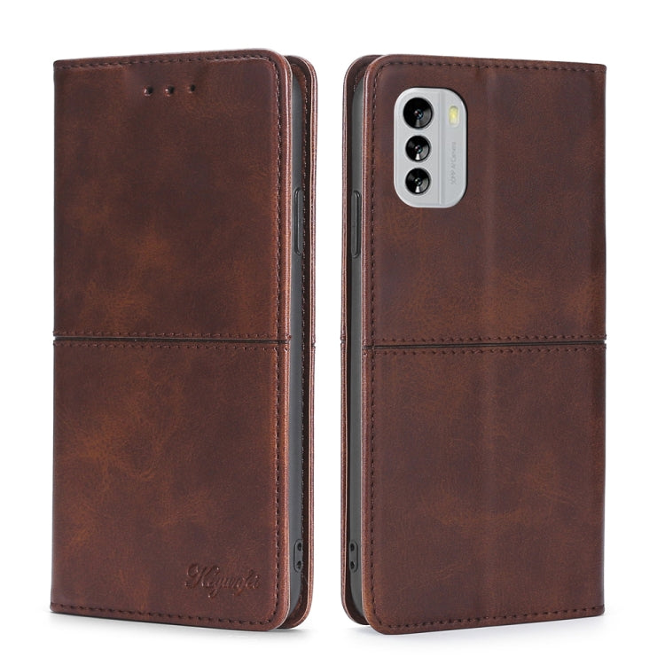 For Nokia G60 5G Cow Texture Magnetic Horizontal Flip Leather Phone Case