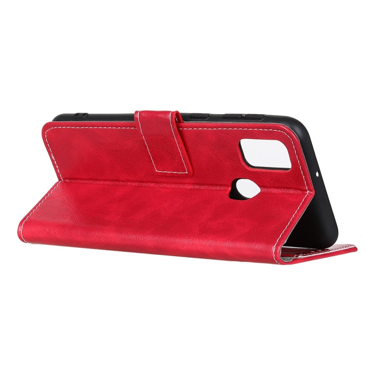 For Galaxy A21s Retro Crazy Horse Texture Horizontal Flip Leather Case with Holder & Card Slots & Photo Frame & Wallet