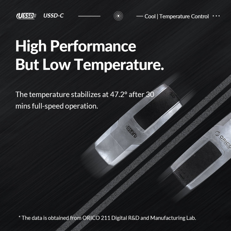 ORICO USB Solid State Flash Drive, Read: 520MB/s, Write: 450MB/s, Memory:256GB, Port:USB-A(Silver)