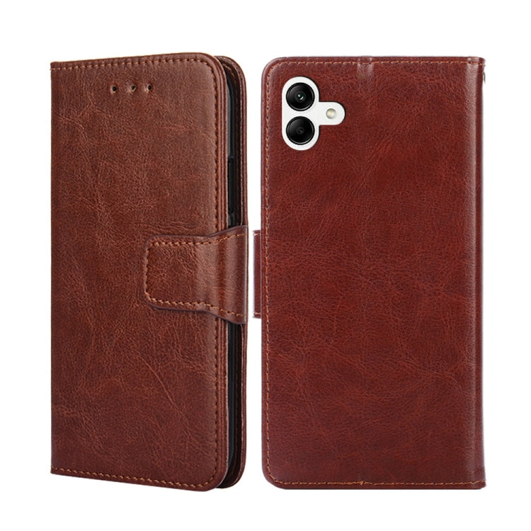 For Samsung Galaxy A04 Crystal Texture Leather Phone Case