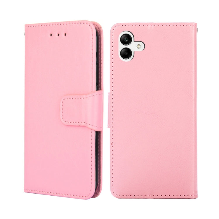 For Samsung Galaxy A04 Crystal Texture Leather Phone Case