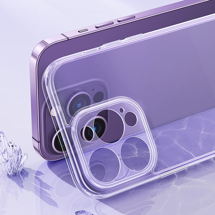 For iPhone 14 Plus USAMS US-BH831 Crystal Series Precision Hole Phone Case(Transparent)