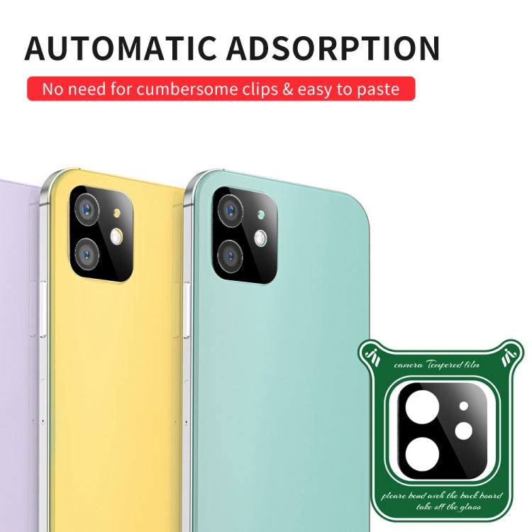 For iPhone 12 Silk Screen Luminous Ring Back Camera Lens Film