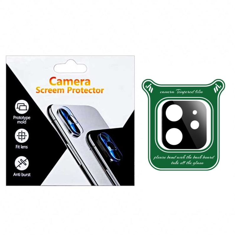 For iPhone 12 Silk Screen Luminous Ring Back Camera Lens Film