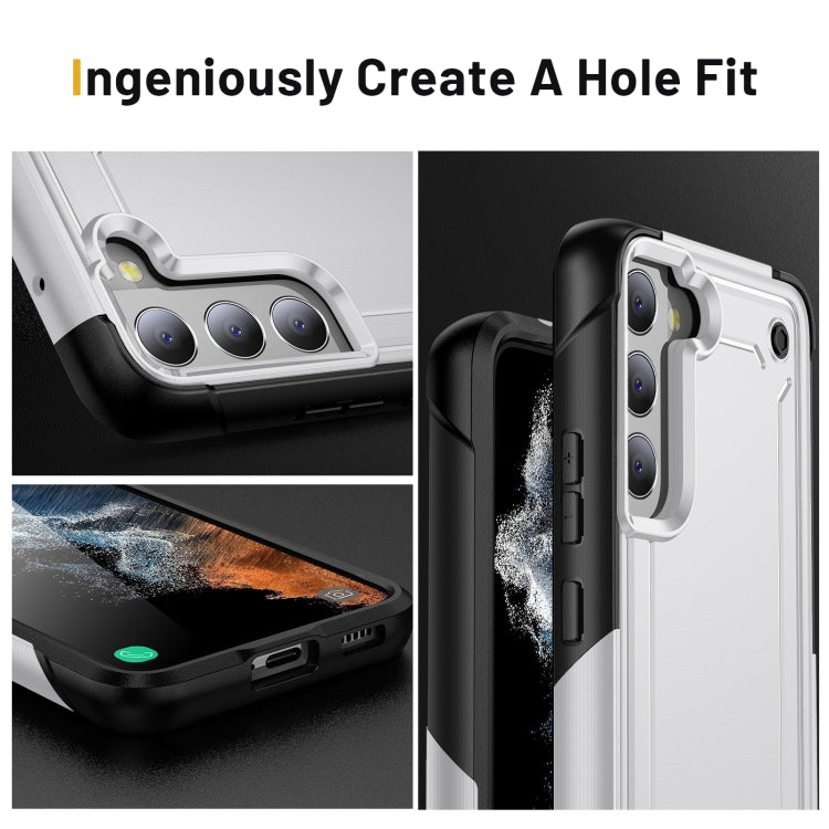 For Samsung Galaxy S22 5G 2 in 1 Soft TPU Hard PC Phone Case