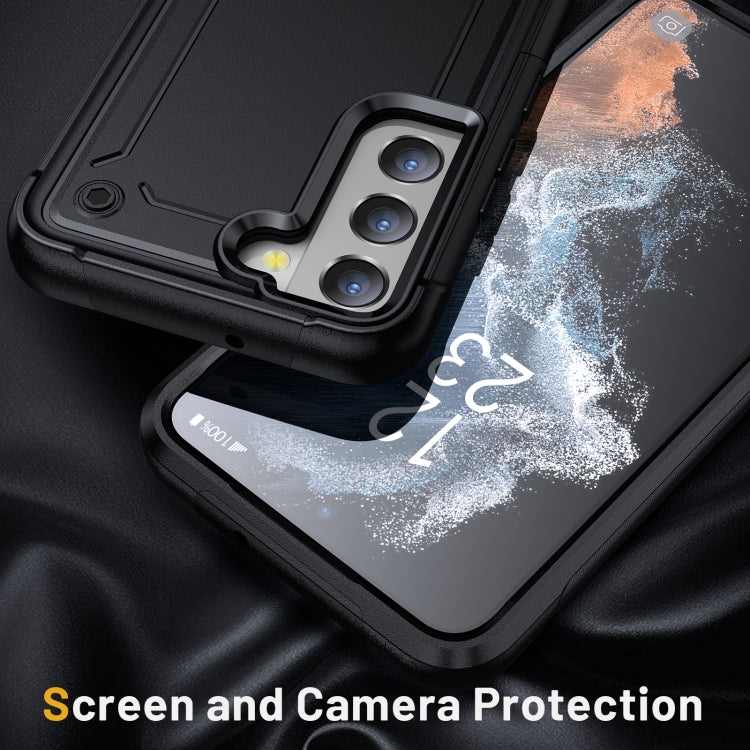 For Samsung Galaxy S22 5G 2 in 1 Soft TPU Hard PC Phone Case