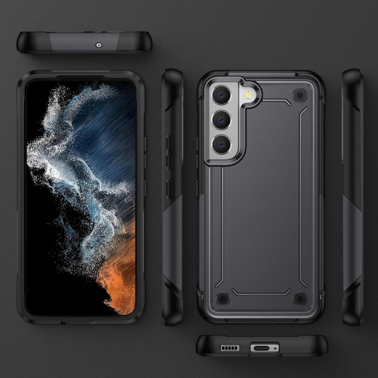 For Samsung Galaxy S22 5G 2 in 1 Soft TPU Hard PC Phone Case