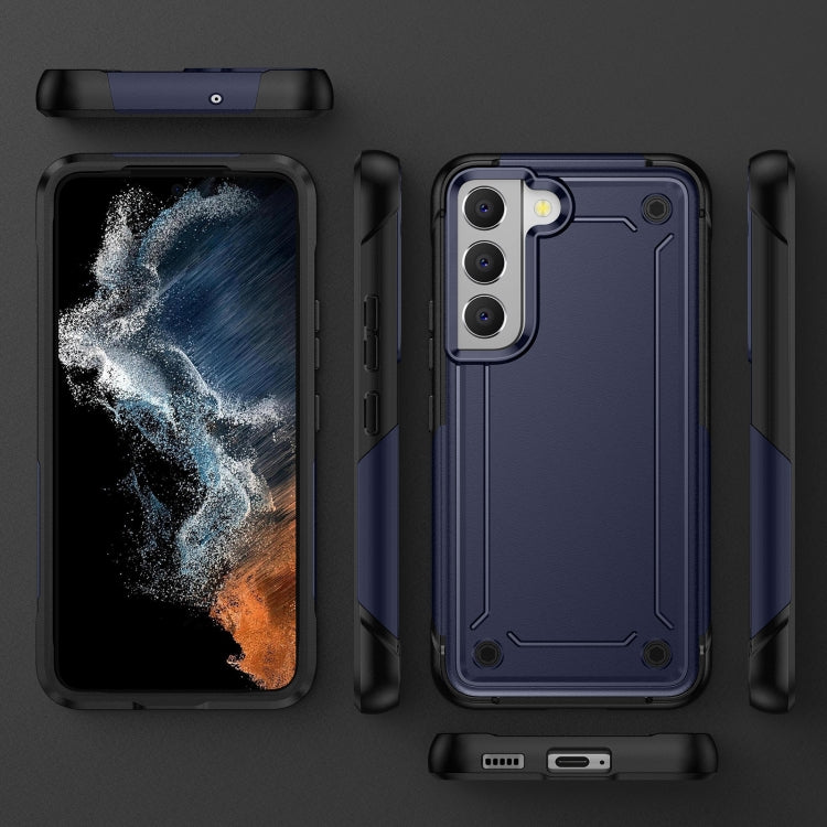 For Samsung Galaxy S22 5G 2 in 1 Soft TPU Hard PC Phone Case