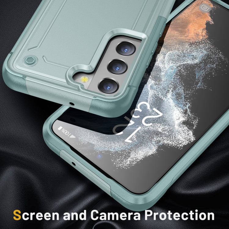 For Samsung Galaxy S22 5G 2 in 1 Soft TPU Hard PC Phone Case