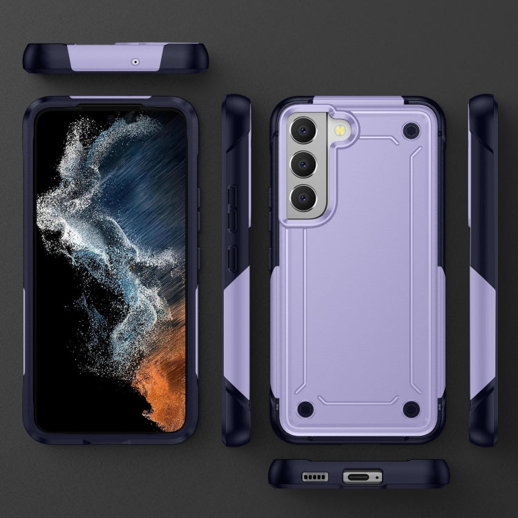 For Samsung Galaxy S22 5G 2 in 1 Soft TPU Hard PC Phone Case