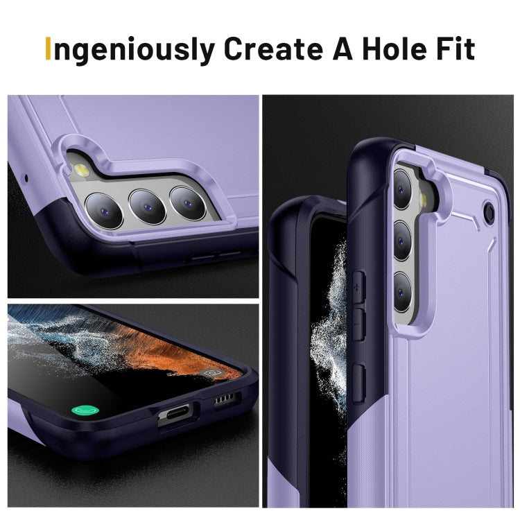 For Samsung Galaxy S22 5G 2 in 1 Soft TPU Hard PC Phone Case
