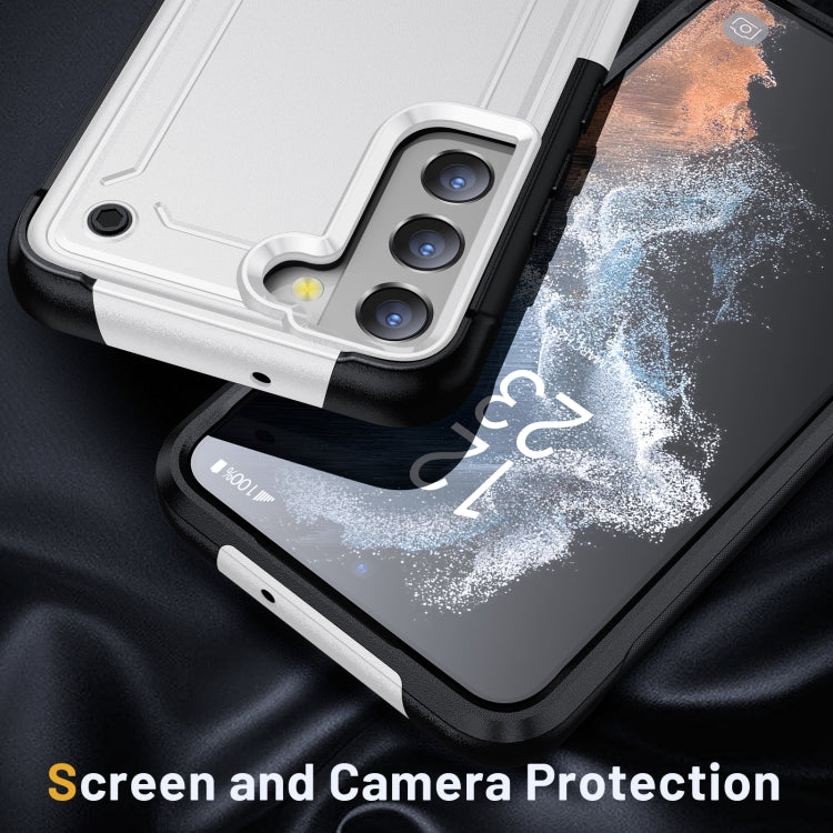 For Samsung Galaxy S22+ 5G 2 in 1 Soft TPU Hard PC Phone Case