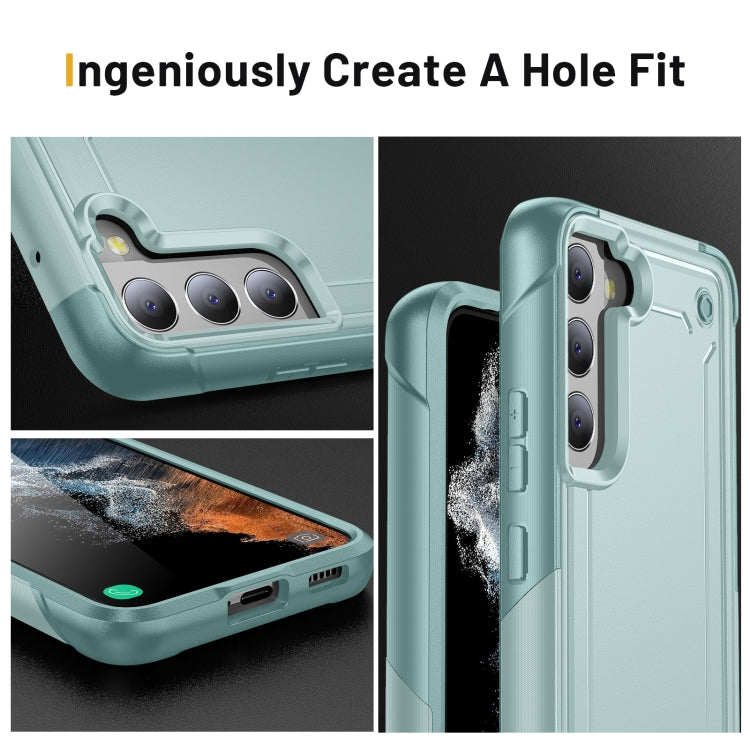 For Samsung Galaxy S22+ 5G 2 in 1 Soft TPU Hard PC Phone Case