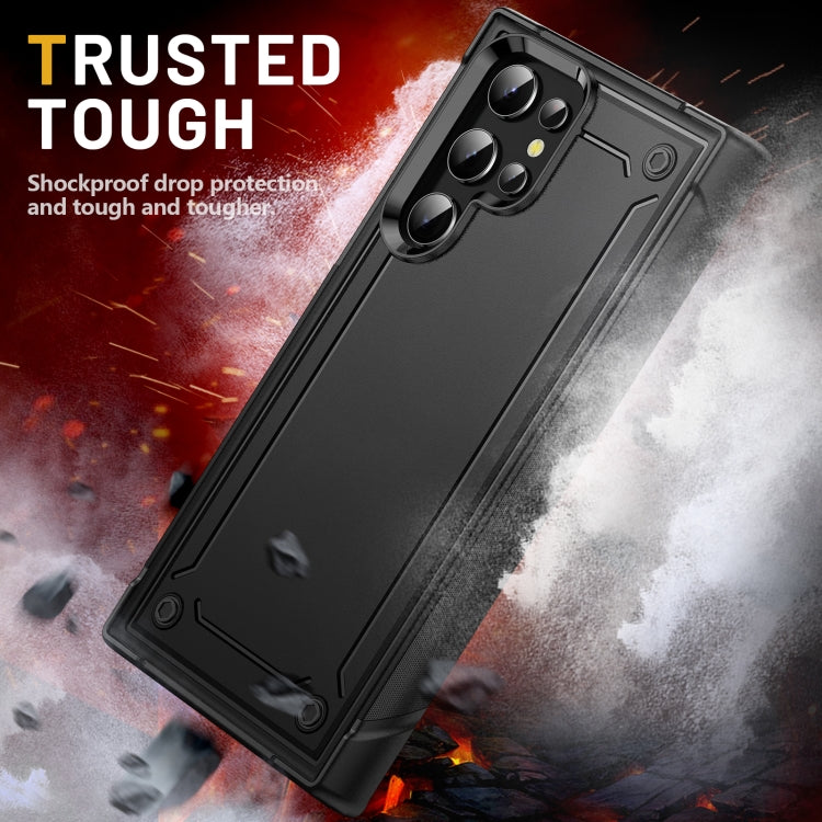For Samsung Galaxy S22 Ultra 5G 2 in 1 Soft TPU Hard PC Phone Case