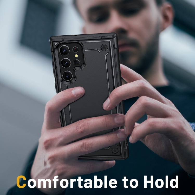 For Samsung Galaxy S22 Ultra 5G 2 in 1 Soft TPU Hard PC Phone Case