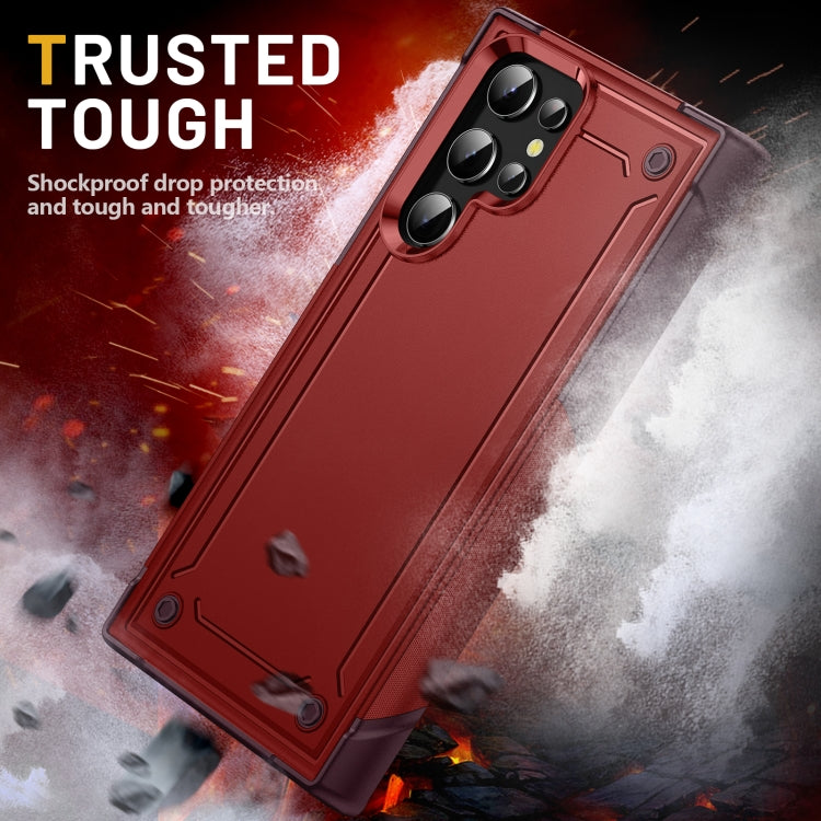 For Samsung Galaxy S22 Ultra 5G 2 in 1 Soft TPU Hard PC Phone Case