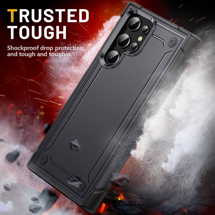 For Samsung Galaxy S22 Ultra 5G 2 in 1 Soft TPU Hard PC Phone Case