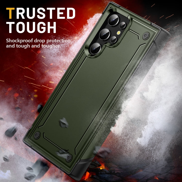 For Samsung Galaxy S22 Ultra 5G 2 in 1 Soft TPU Hard PC Phone Case