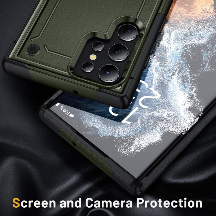 For Samsung Galaxy S22 Ultra 5G 2 in 1 Soft TPU Hard PC Phone Case