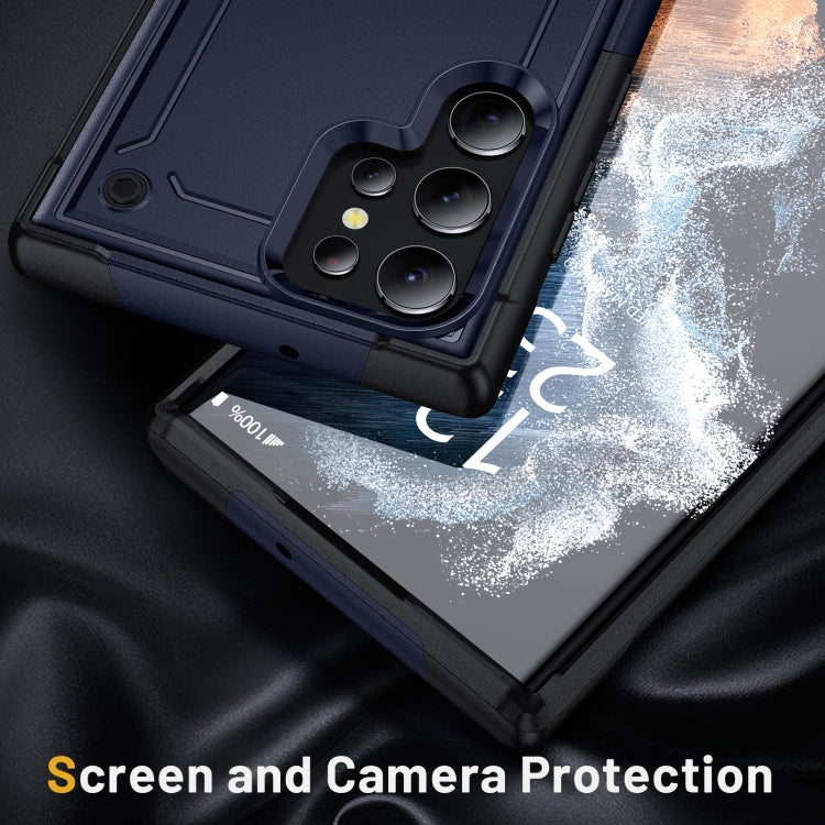 For Samsung Galaxy S22 Ultra 5G 2 in 1 Soft TPU Hard PC Phone Case