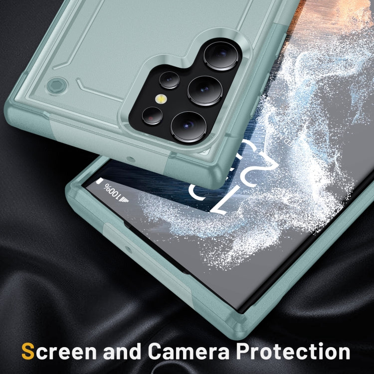 For Samsung Galaxy S22 Ultra 5G 2 in 1 Soft TPU Hard PC Phone Case